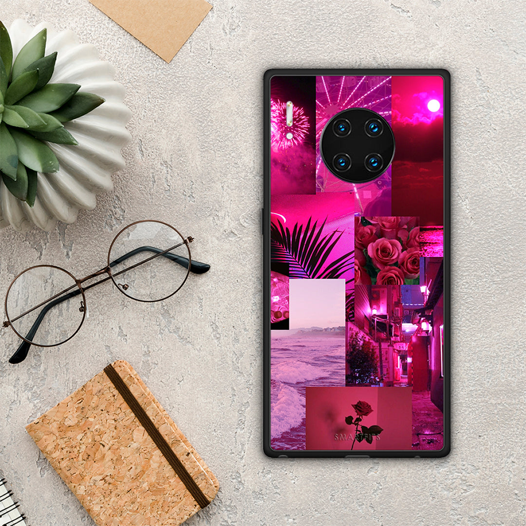 Collage Red Roses - Huawei Mate 30 Pro case
