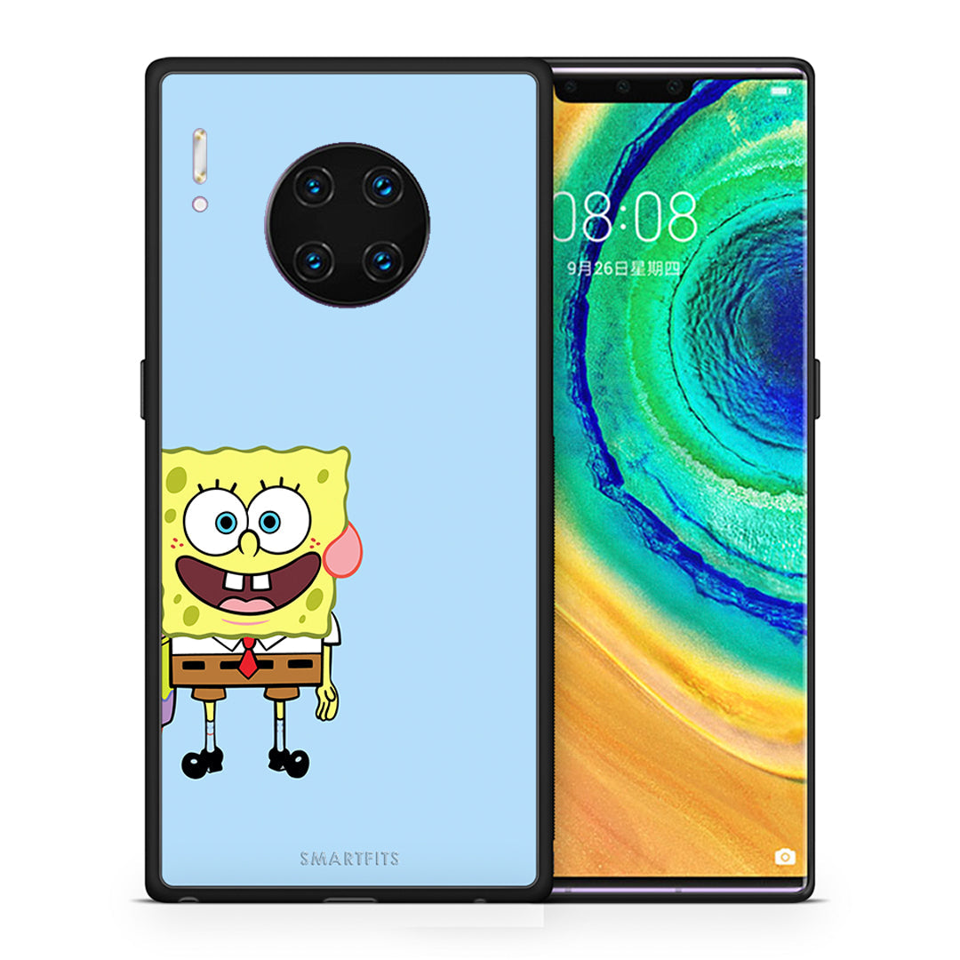 Θήκη Huawei Mate 30 Pro Friends Bob από τη Smartfits με σχέδιο στο πίσω μέρος και μαύρο περίβλημα | Huawei Mate 30 Pro Friends Bob case with colorful back and black bezels