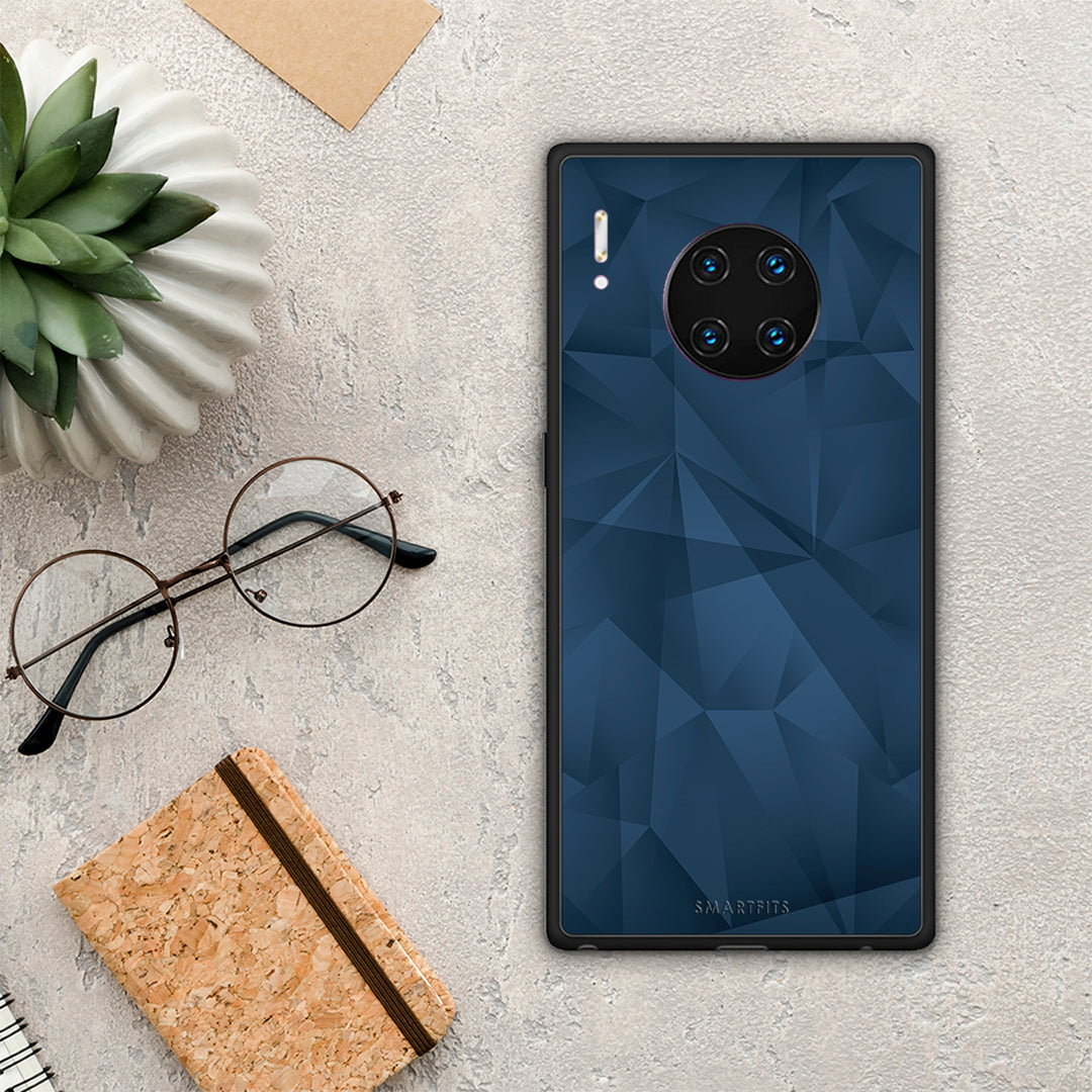 Geometric Blue Abstract - Huawei Mate 30 Pro case