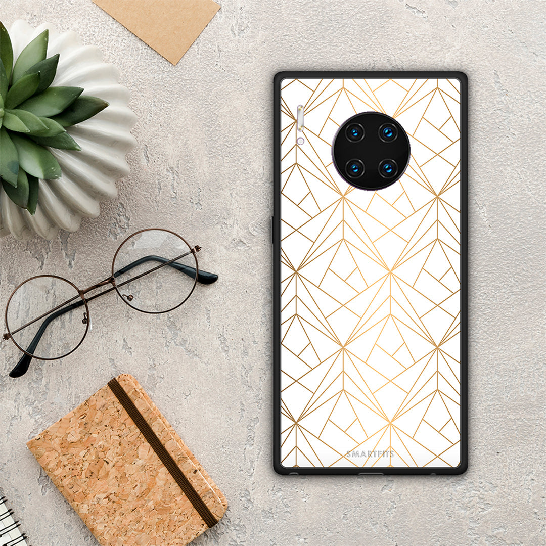 Geometric Luxury White - Huawei Mate 30 Pro case