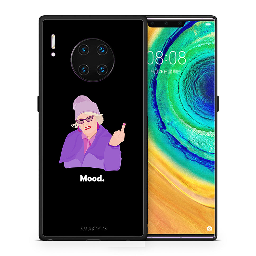 Θήκη Huawei Mate 30 Pro Grandma Mood Black από τη Smartfits με σχέδιο στο πίσω μέρος και μαύρο περίβλημα | Huawei Mate 30 Pro Grandma Mood Black case with colorful back and black bezels