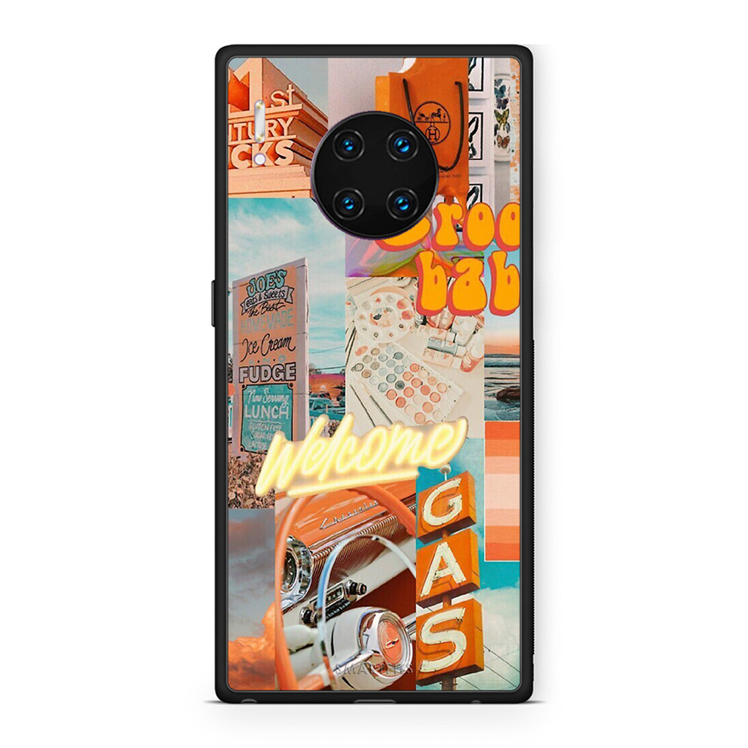 Huawei Mate 30 Pro Groovy Babe Θήκη Αγίου Βαλεντίνου από τη Smartfits με σχέδιο στο πίσω μέρος και μαύρο περίβλημα | Smartphone case with colorful back and black bezels by Smartfits