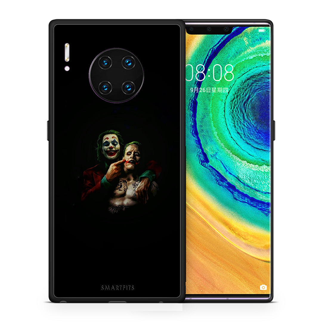 Θήκη Huawei Mate 30 Pro Clown Hero από τη Smartfits με σχέδιο στο πίσω μέρος και μαύρο περίβλημα | Huawei Mate 30 Pro Clown Hero case with colorful back and black bezels