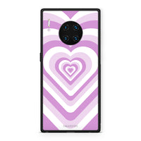 Thumbnail for Huawei Mate 30 Pro Lilac Hearts θήκη από τη Smartfits με σχέδιο στο πίσω μέρος και μαύρο περίβλημα | Smartphone case with colorful back and black bezels by Smartfits