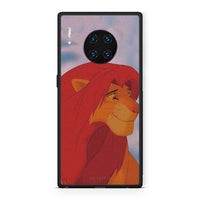 Thumbnail for Huawei Mate 30 Pro Lion Love 1 Θήκη Αγίου Βαλεντίνου από τη Smartfits με σχέδιο στο πίσω μέρος και μαύρο περίβλημα | Smartphone case with colorful back and black bezels by Smartfits