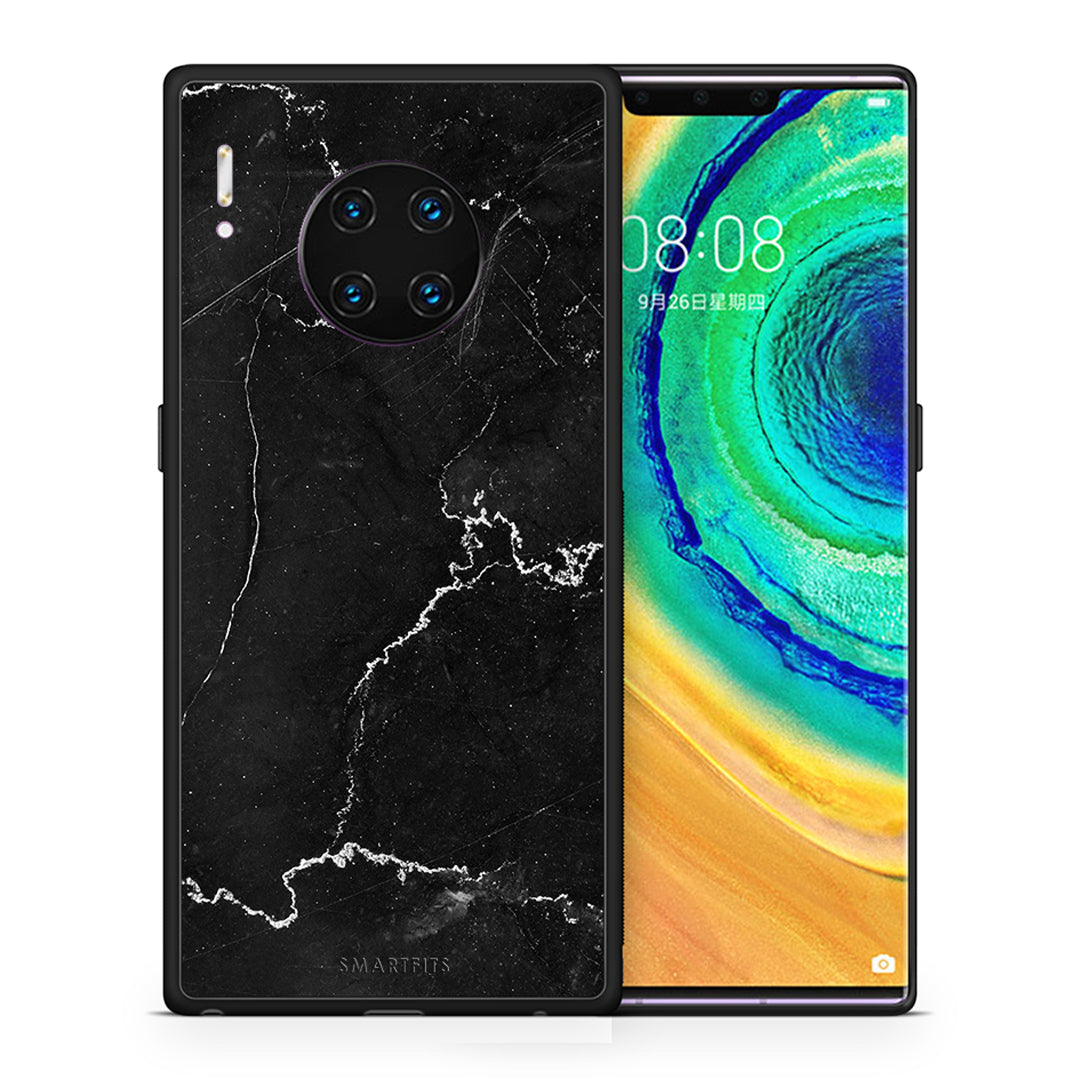 Θήκη Huawei Mate 30 Pro Marble Black από τη Smartfits με σχέδιο στο πίσω μέρος και μαύρο περίβλημα | Huawei Mate 30 Pro Marble Black case with colorful back and black bezels