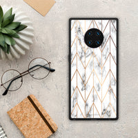 Thumbnail for Marble Gold Geometric - Huawei Mate 30 Pro case
