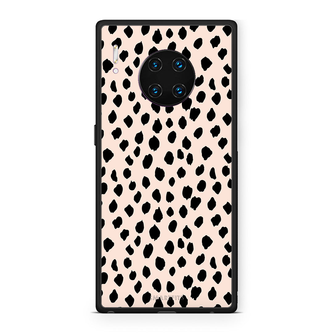 Huawei Mate 30 Pro New Polka Dots θήκη από τη Smartfits με σχέδιο στο πίσω μέρος και μαύρο περίβλημα | Smartphone case with colorful back and black bezels by Smartfits