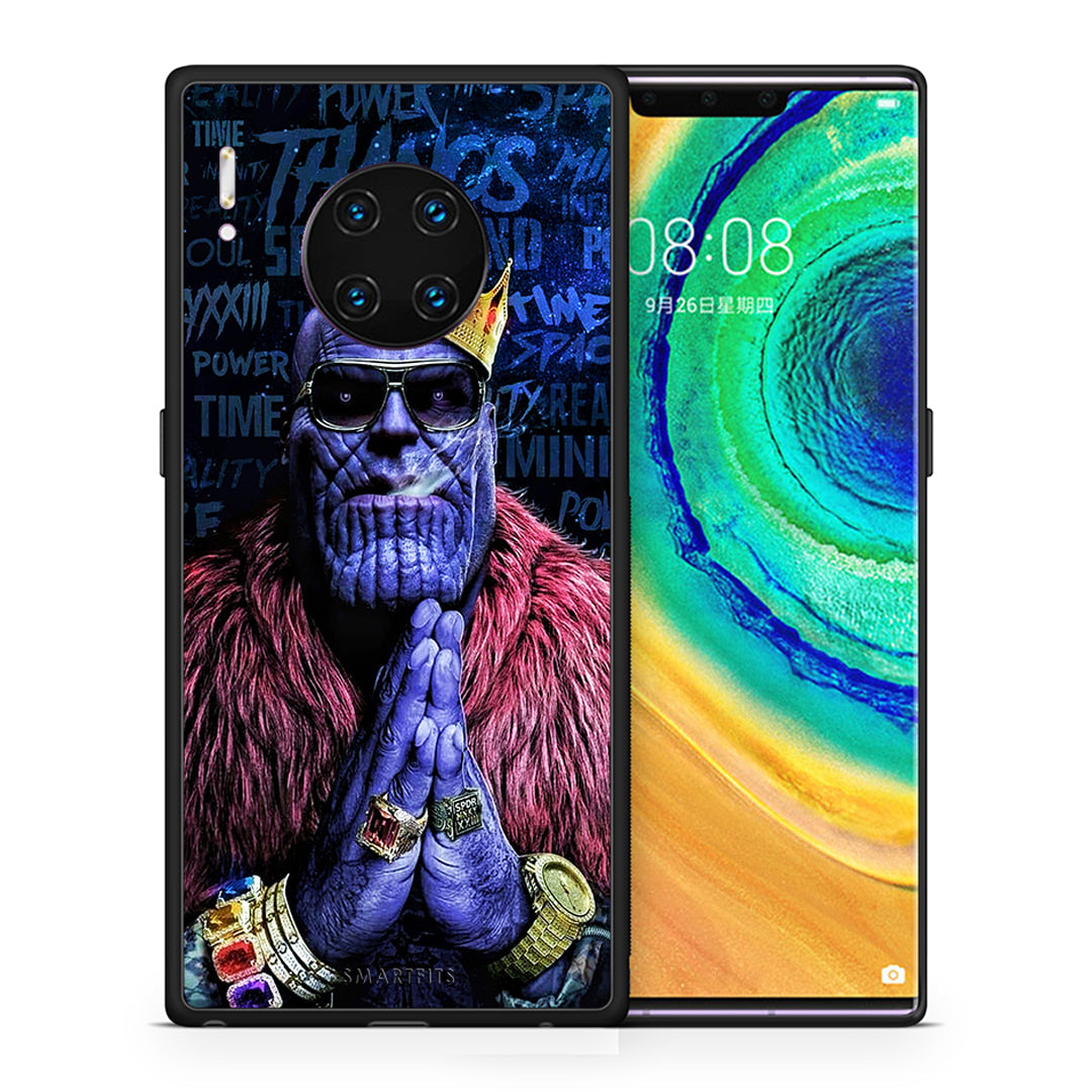 Θήκη Huawei Mate 30 Pro Thanos PopArt από τη Smartfits με σχέδιο στο πίσω μέρος και μαύρο περίβλημα | Huawei Mate 30 Pro Thanos PopArt case with colorful back and black bezels