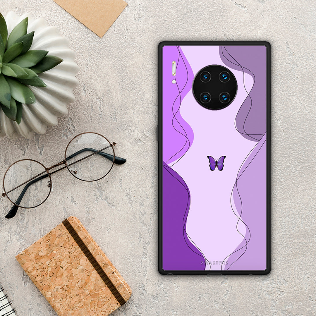 Purple Mariposa - Huawei Mate 30 Pro case