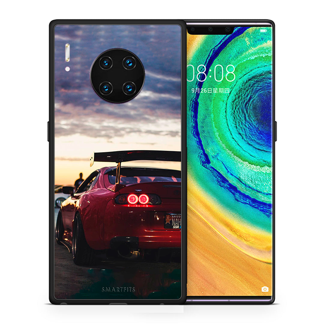 Θήκη Huawei Mate 30 Pro Racing Supra από τη Smartfits με σχέδιο στο πίσω μέρος και μαύρο περίβλημα | Huawei Mate 30 Pro Racing Supra case with colorful back and black bezels