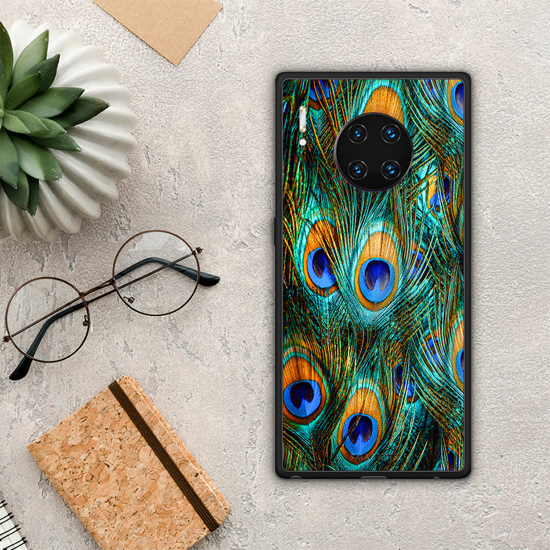 Real Peacock Feathers - Huawei Mate 30 Pro case