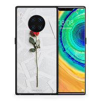 Thumbnail for Θήκη Huawei Mate 30 Pro Red Rose από τη Smartfits με σχέδιο στο πίσω μέρος και μαύρο περίβλημα | Huawei Mate 30 Pro Red Rose case with colorful back and black bezels