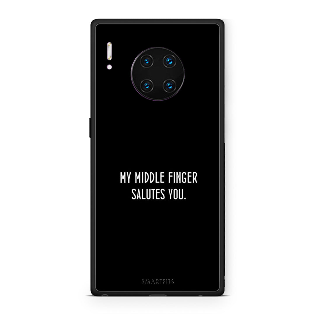 Huawei Mate 30 Pro Salute θήκη από τη Smartfits με σχέδιο στο πίσω μέρος και μαύρο περίβλημα | Smartphone case with colorful back and black bezels by Smartfits