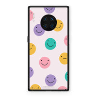 Thumbnail for Huawei Mate 30 Pro Smiley Faces θήκη από τη Smartfits με σχέδιο στο πίσω μέρος και μαύρο περίβλημα | Smartphone case with colorful back and black bezels by Smartfits