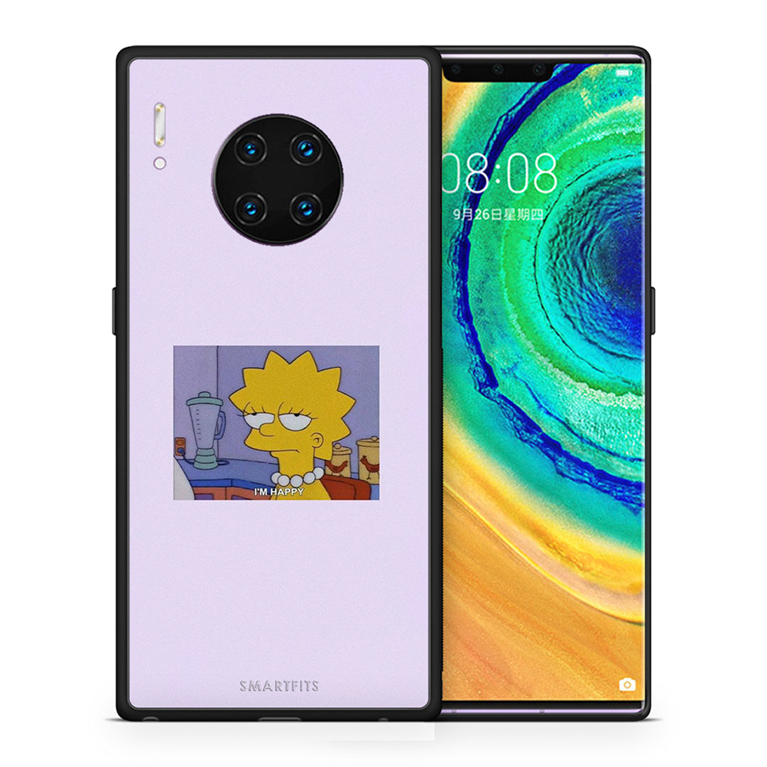 Θήκη Huawei Mate 30 Pro So Happy από τη Smartfits με σχέδιο στο πίσω μέρος και μαύρο περίβλημα | Huawei Mate 30 Pro So Happy case with colorful back and black bezels