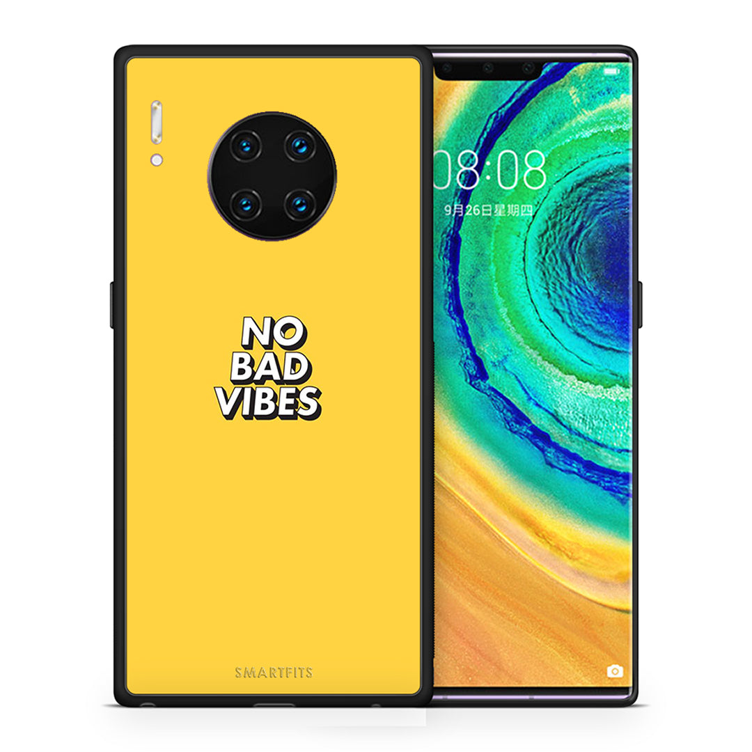 Θήκη Huawei Mate 30 Pro Vibes Text από τη Smartfits με σχέδιο στο πίσω μέρος και μαύρο περίβλημα | Huawei Mate 30 Pro Vibes Text case with colorful back and black bezels