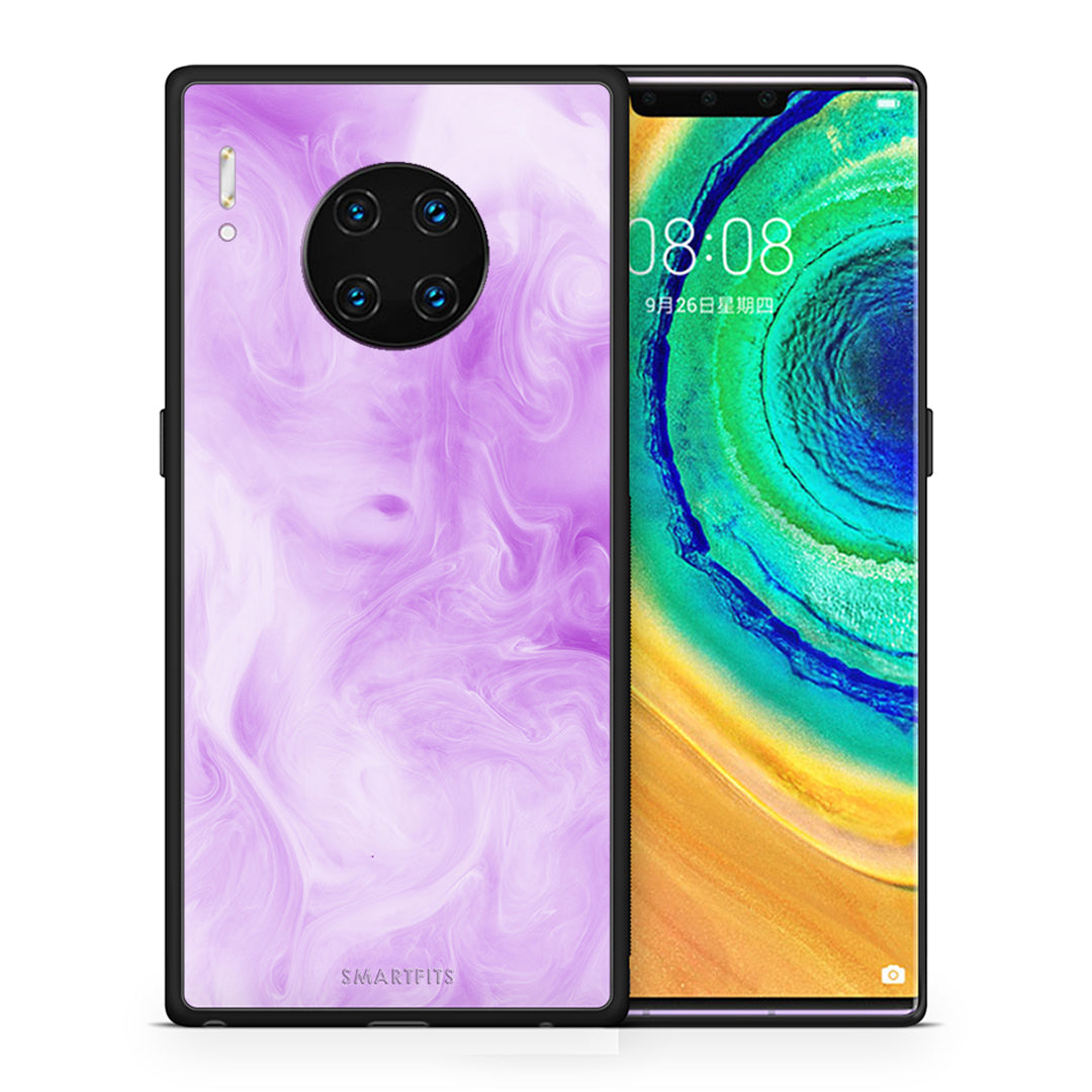 Θήκη Huawei Mate 30 Pro Lavender Watercolor από τη Smartfits με σχέδιο στο πίσω μέρος και μαύρο περίβλημα | Huawei Mate 30 Pro Lavender Watercolor case with colorful back and black bezels