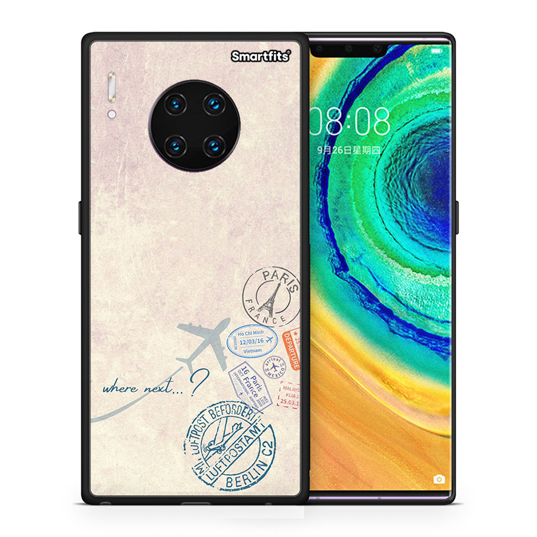 Θήκη Huawei Mate 30 Pro Where Next από τη Smartfits με σχέδιο στο πίσω μέρος και μαύρο περίβλημα | Huawei Mate 30 Pro Where Next case with colorful back and black bezels