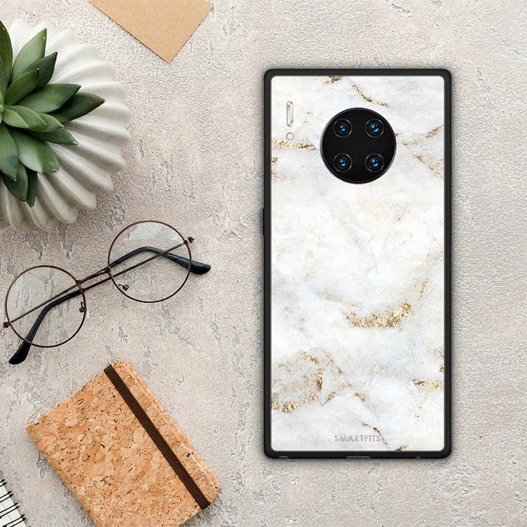 White Gold Marble - Huawei Mate 30 Pro case