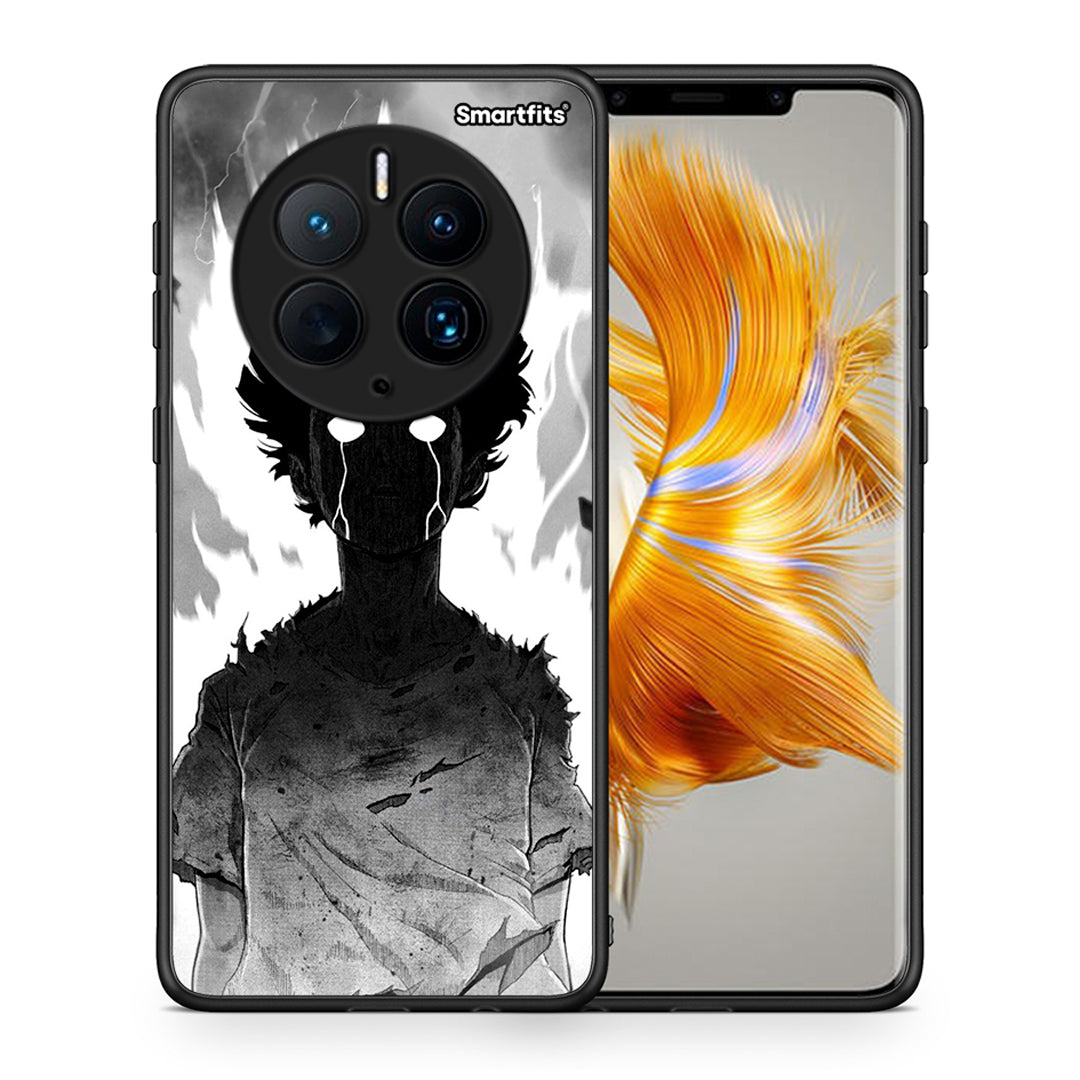 Θήκη Huawei Mate 50 Pro Anime Boy από τη Smartfits με σχέδιο στο πίσω μέρος και μαύρο περίβλημα | Huawei Mate 50 Pro Anime Boy Case with Colorful Back and Black Bezels