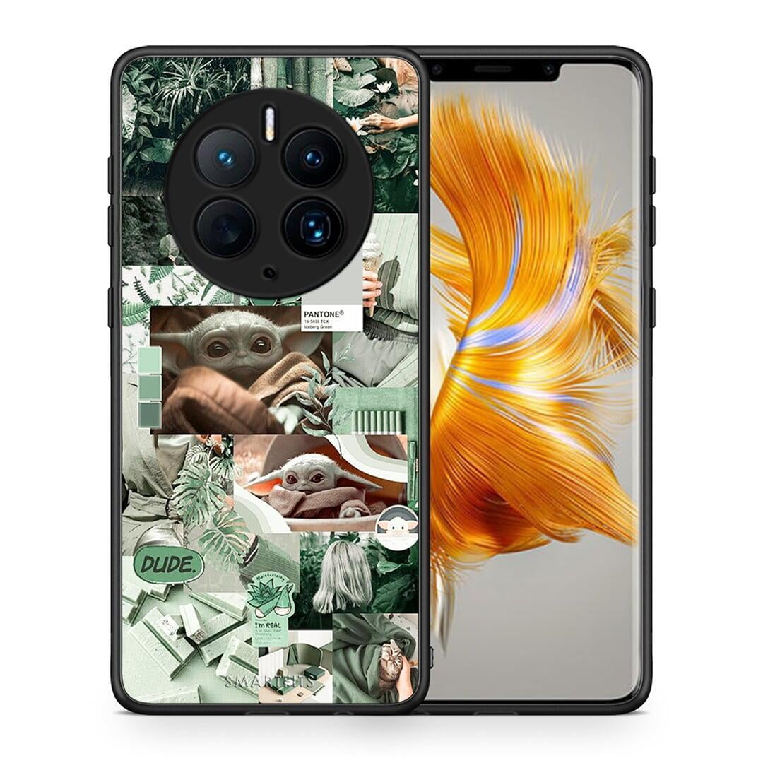 Θήκη Huawei Mate 50 Pro Collage Dude από τη Smartfits με σχέδιο στο πίσω μέρος και μαύρο περίβλημα | Huawei Mate 50 Pro Collage Dude Case with Colorful Back and Black Bezels