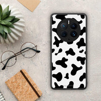 Thumbnail for Θήκη Huawei Mate 50 Pro Cow Print από τη Smartfits με σχέδιο στο πίσω μέρος και μαύρο περίβλημα | Huawei Mate 50 Pro Cow Print Case with Colorful Back and Black Bezels