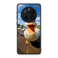Thumbnail for Θήκη Huawei Mate 50 Pro Duck Face από τη Smartfits με σχέδιο στο πίσω μέρος και μαύρο περίβλημα | Huawei Mate 50 Pro Duck Face Case with Colorful Back and Black Bezels
