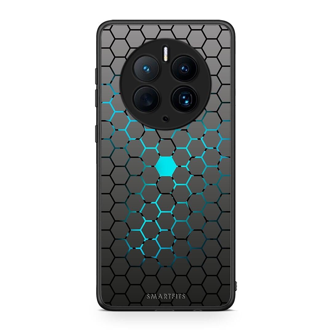 Θήκη Huawei Mate 50 Pro Geometric Hexagonal από τη Smartfits με σχέδιο στο πίσω μέρος και μαύρο περίβλημα | Huawei Mate 50 Pro Geometric Hexagonal Case with Colorful Back and Black Bezels