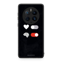 Thumbnail for Θήκη Huawei Mate 50 Pro Heart Vs Brain από τη Smartfits με σχέδιο στο πίσω μέρος και μαύρο περίβλημα | Huawei Mate 50 Pro Heart Vs Brain Case with Colorful Back and Black Bezels
