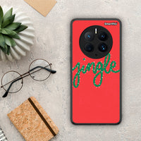 Thumbnail for Θήκη Huawei Mate 50 Pro Jingle Xmas από τη Smartfits με σχέδιο στο πίσω μέρος και μαύρο περίβλημα | Huawei Mate 50 Pro Jingle Xmas Case with Colorful Back and Black Bezels