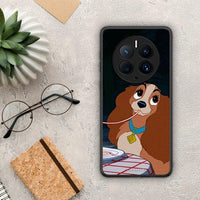 Thumbnail for Θήκη Huawei Mate 50 Pro Lady And Tramp 2 από τη Smartfits με σχέδιο στο πίσω μέρος και μαύρο περίβλημα | Huawei Mate 50 Pro Lady And Tramp 2 Case with Colorful Back and Black Bezels