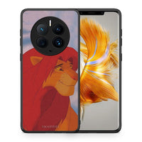 Thumbnail for Θήκη Huawei Mate 50 Pro Lion Love 1 από τη Smartfits με σχέδιο στο πίσω μέρος και μαύρο περίβλημα | Huawei Mate 50 Pro Lion Love 1 Case with Colorful Back and Black Bezels
