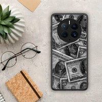 Thumbnail for Θήκη Huawei Mate 50 Pro Money Dollars από τη Smartfits με σχέδιο στο πίσω μέρος και μαύρο περίβλημα | Huawei Mate 50 Pro Money Dollars Case with Colorful Back and Black Bezels