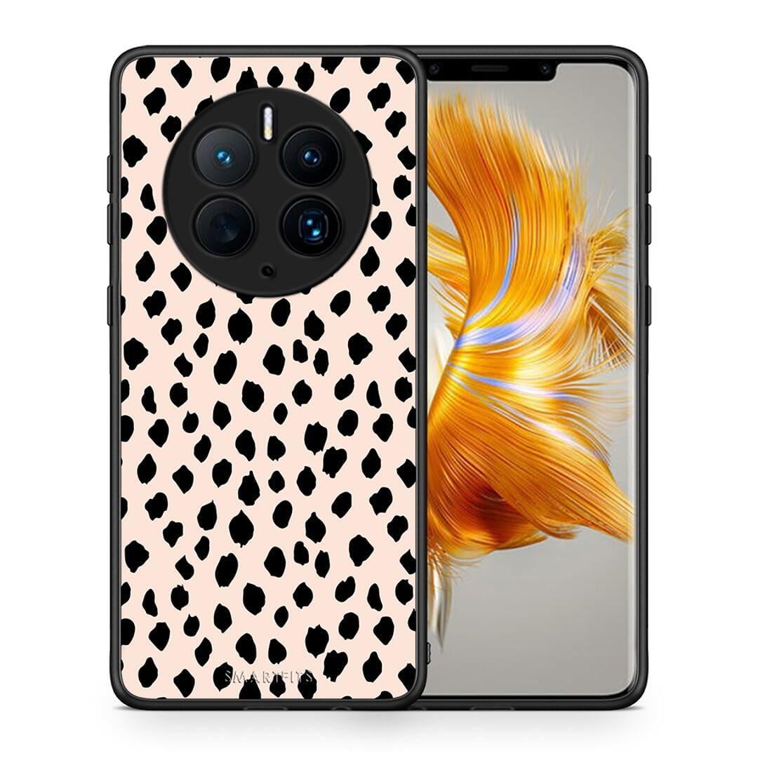 Θήκη Huawei Mate 50 Pro New Polka Dots από τη Smartfits με σχέδιο στο πίσω μέρος και μαύρο περίβλημα | Huawei Mate 50 Pro New Polka Dots Case with Colorful Back and Black Bezels