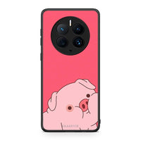 Thumbnail for Θήκη Huawei Mate 50 Pro Pig Love 1 από τη Smartfits με σχέδιο στο πίσω μέρος και μαύρο περίβλημα | Huawei Mate 50 Pro Pig Love 1 Case with Colorful Back and Black Bezels