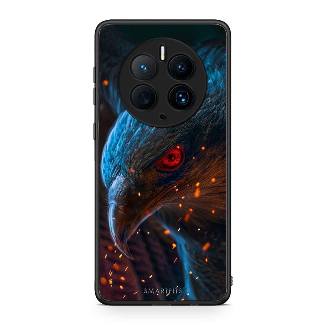 Θήκη Huawei Mate 50 Pro PopArt Eagle από τη Smartfits με σχέδιο στο πίσω μέρος και μαύρο περίβλημα | Huawei Mate 50 Pro PopArt Eagle Case with Colorful Back and Black Bezels