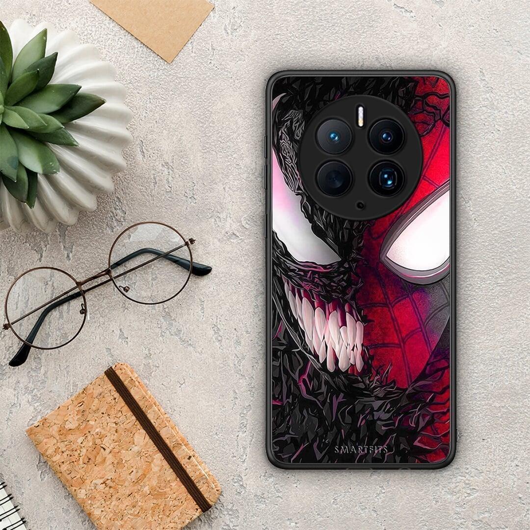 Θήκη Huawei Mate 50 Pro PopArt SpiderVenom από τη Smartfits με σχέδιο στο πίσω μέρος και μαύρο περίβλημα | Huawei Mate 50 Pro PopArt SpiderVenom Case with Colorful Back and Black Bezels