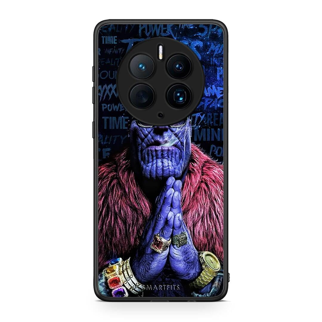 Θήκη Huawei Mate 50 Pro PopArt Thanos από τη Smartfits με σχέδιο στο πίσω μέρος και μαύρο περίβλημα | Huawei Mate 50 Pro PopArt Thanos Case with Colorful Back and Black Bezels