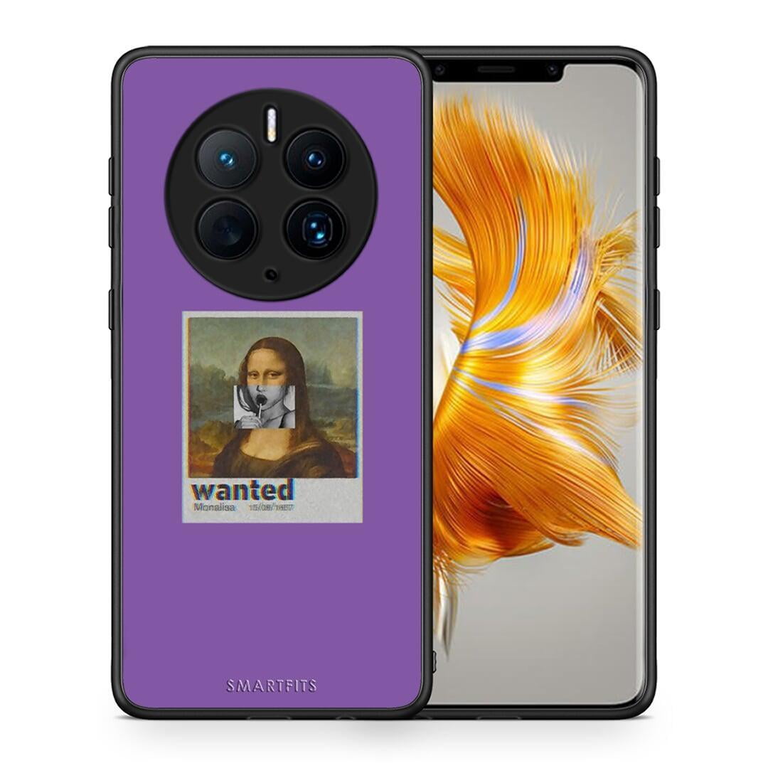 Θήκη Huawei Mate 50 Pro Popart Monalisa από τη Smartfits με σχέδιο στο πίσω μέρος και μαύρο περίβλημα | Huawei Mate 50 Pro Popart Monalisa Case with Colorful Back and Black Bezels