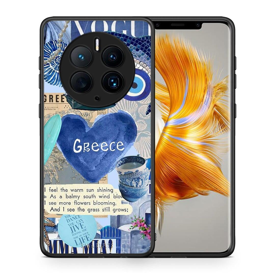 Θήκη Huawei Mate 50 Pro Summer In Greece από τη Smartfits με σχέδιο στο πίσω μέρος και μαύρο περίβλημα | Huawei Mate 50 Pro Summer In Greece Case with Colorful Back and Black Bezels