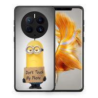 Thumbnail for Θήκη Huawei Mate 50 Pro Text Minion από τη Smartfits με σχέδιο στο πίσω μέρος και μαύρο περίβλημα | Huawei Mate 50 Pro Text Minion Case with Colorful Back and Black Bezels