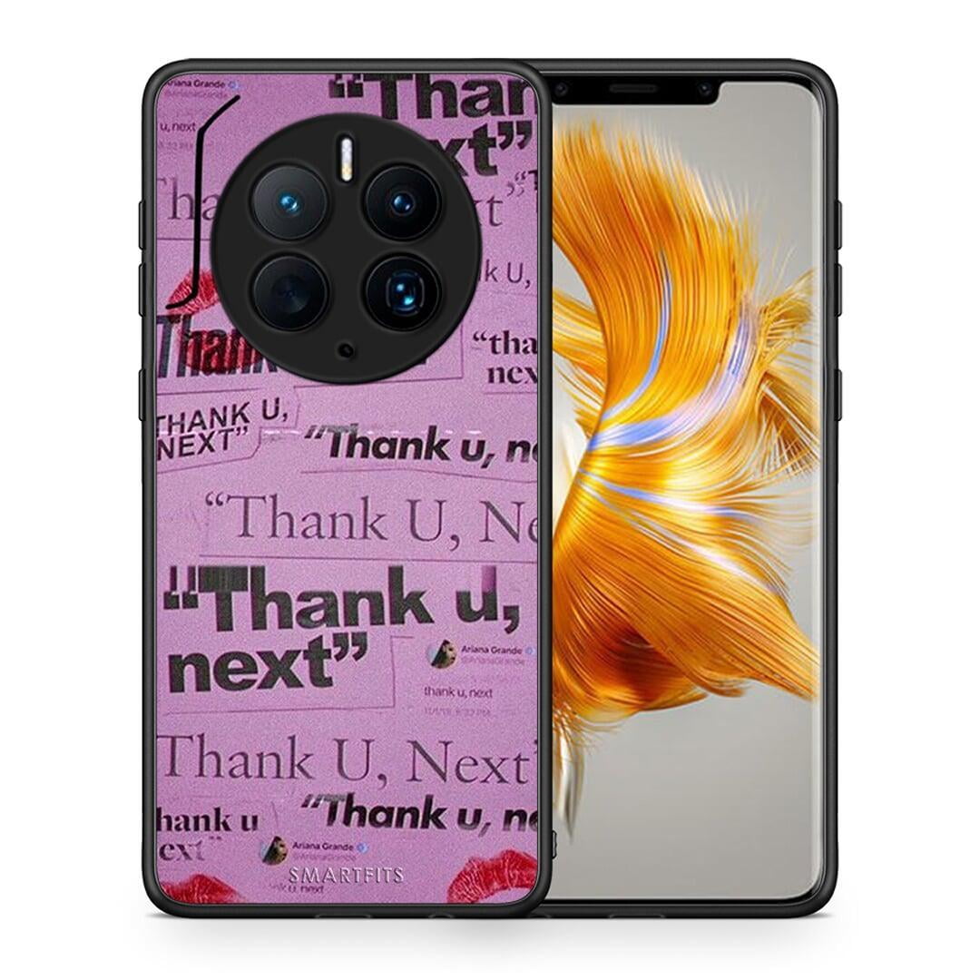 Θήκη Huawei Mate 50 Pro Thank You Next από τη Smartfits με σχέδιο στο πίσω μέρος και μαύρο περίβλημα | Huawei Mate 50 Pro Thank You Next Case with Colorful Back and Black Bezels