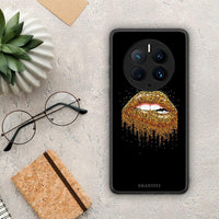 Thumbnail for Θήκη Huawei Mate 50 Pro Valentine Golden από τη Smartfits με σχέδιο στο πίσω μέρος και μαύρο περίβλημα | Huawei Mate 50 Pro Valentine Golden Case with Colorful Back and Black Bezels