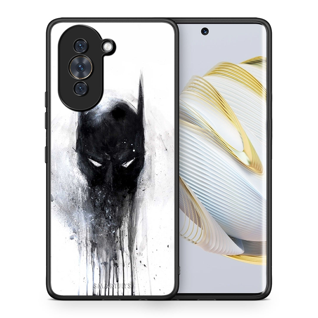 Θήκη Huawei Nova 10 Paint Bat Hero από τη Smartfits με σχέδιο στο πίσω μέρος και μαύρο περίβλημα | Huawei Nova 10 Paint Bat Hero case with colorful back and black bezels