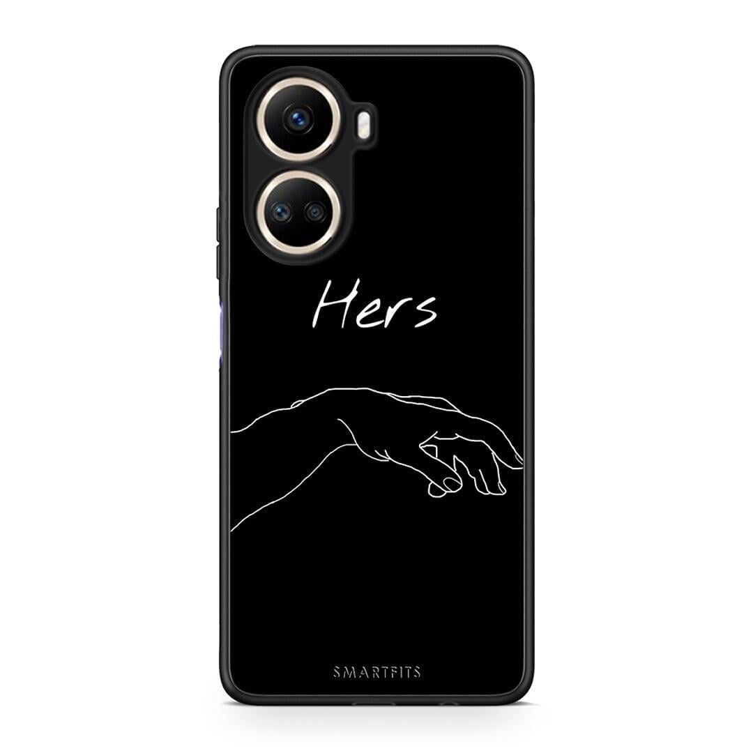 Θήκη Huawei Nova 10 SE Aesthetic Love 1 από τη Smartfits με σχέδιο στο πίσω μέρος και μαύρο περίβλημα | Huawei Nova 10 SE Aesthetic Love 1 Case with Colorful Back and Black Bezels