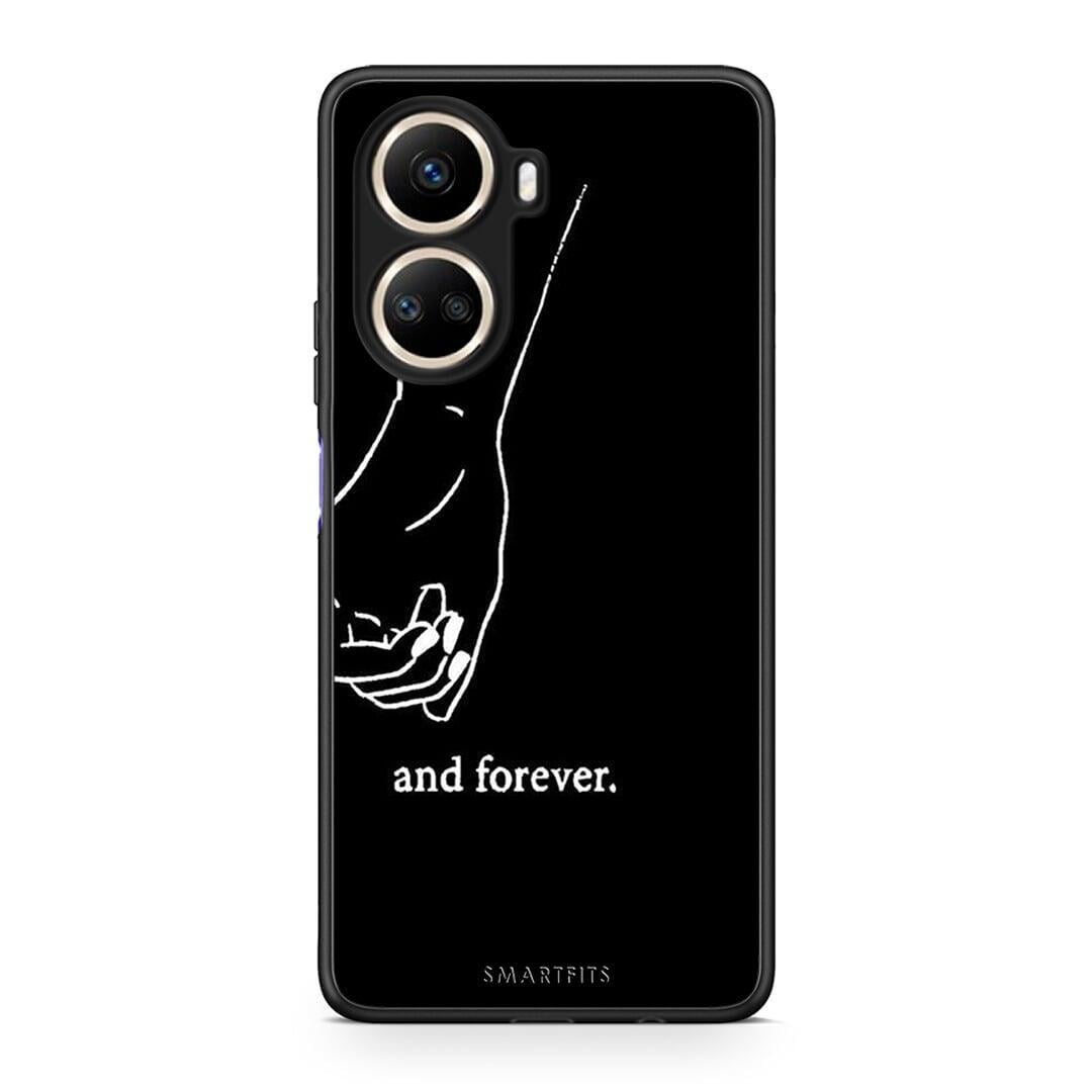 Θήκη Huawei Nova 10 SE Always & Forever 2 από τη Smartfits με σχέδιο στο πίσω μέρος και μαύρο περίβλημα | Huawei Nova 10 SE Always & Forever 2 Case with Colorful Back and Black Bezels