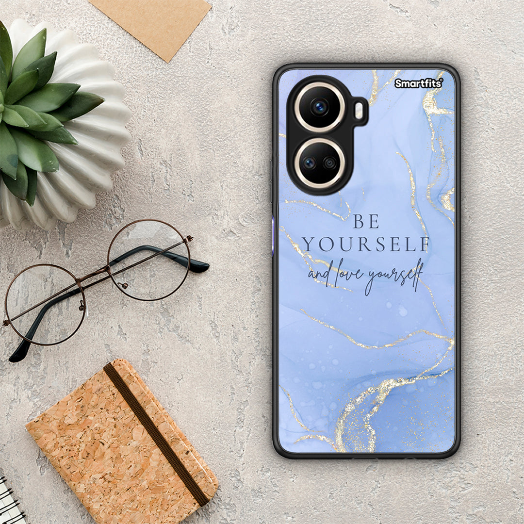 Θήκη Huawei Nova 10 SE Be Yourself από τη Smartfits με σχέδιο στο πίσω μέρος και μαύρο περίβλημα | Huawei Nova 10 SE Be Yourself Case with Colorful Back and Black Bezels