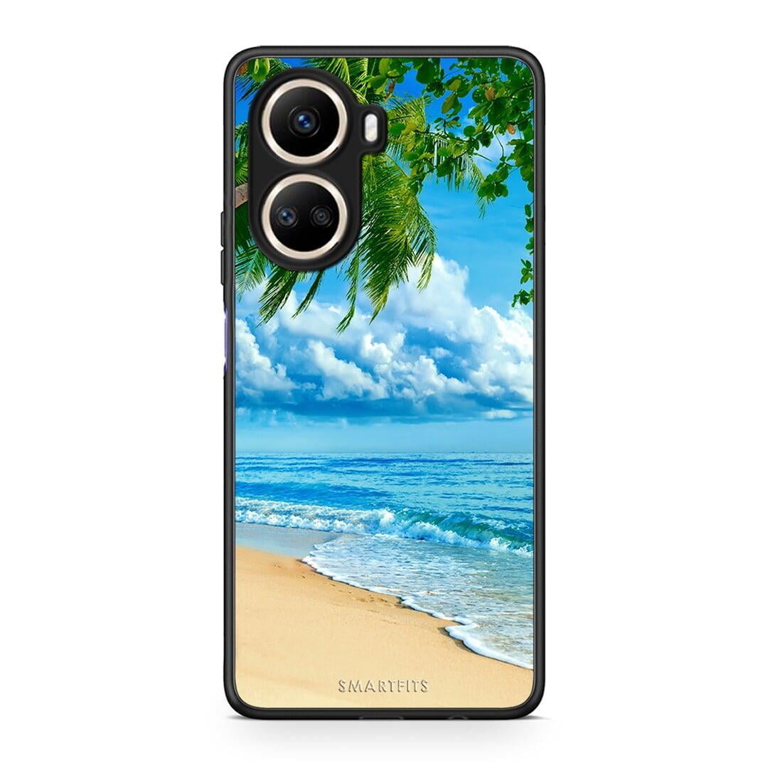 Θήκη Huawei Nova 10 SE Beautiful Beach από τη Smartfits με σχέδιο στο πίσω μέρος και μαύρο περίβλημα | Huawei Nova 10 SE Beautiful Beach Case with Colorful Back and Black Bezels