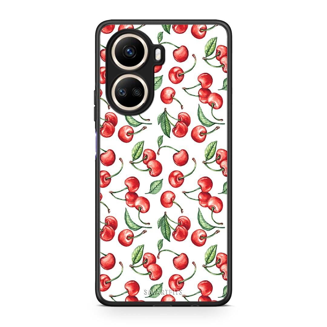 Θήκη Huawei Nova 10 SE Cherry Summer από τη Smartfits με σχέδιο στο πίσω μέρος και μαύρο περίβλημα | Huawei Nova 10 SE Cherry Summer Case with Colorful Back and Black Bezels